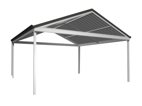 carport - 6x6 gable - flatdek