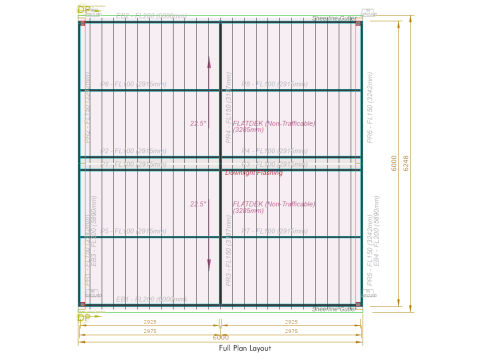 design - 6x6 - gable - flatdek